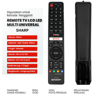 Remote TV Sharp Aquos LCD LED Smart Android TV 602 GB326WJSA IR (Non Voice Command) 2T-C42BG1i 2T-C50BG1i