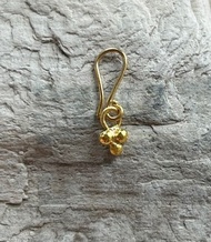 K24 純金 經典耳環 III◇純金垂墜經典耳環 (單只)