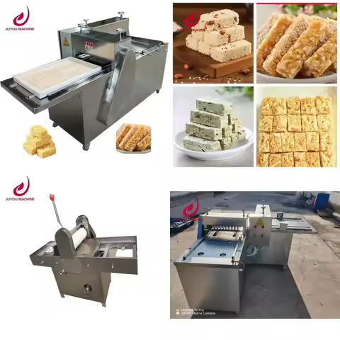 JUYOU Production Peanut Candy Cutting Machine Cereal Bar Caramel Nougat Processing Making Machine 22
