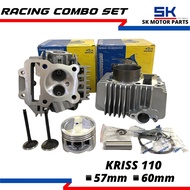 Block+Head Racing Kriss110[57mm/60mm][25/29]ESPADA (racing blok kriss110 combo set spec 57 spec 60 r