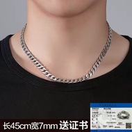 สร้อยคอแบรนด์ข้อต่อโซ่แฟชั่นสเตอร์ลิงเงินคิวบา S925ใหม่แฟชั่นของผู้ชายสร้อยคอที่เข้ากับทุกชุดสำหรับท