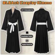 DIXCMI Bleach Kurosaki Ichigo Cosplay Costume Unisex Uniseks Japanese Kimono Shinigami Baju Cosplay 