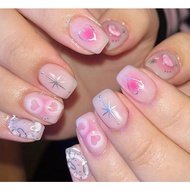 Gel Nails Sweet Pink Cute And Playful y2k
