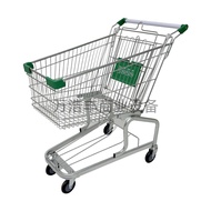 German-Style Supermarket Shopping Cart Mall Handcart Double-Layer Supermarket Handcart Large Capacit