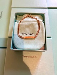 Tiffany 玫瑰金色鑽石手鍊