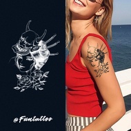 Cartoon Cartoon Smiley Face Geisha Tattoo Sticker Male Alphabet Number Bow Once Tattooed Herbal Juic