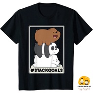 Children's Clothes CN We Bare Bears Stack Goals Poster T-Shirt