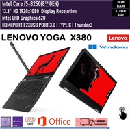 Lenovo ThinkPad Yoga X380   Business Laptop Intel Core i5 8th Gen 14" Display  DDR4 Ram Windows 10Pr