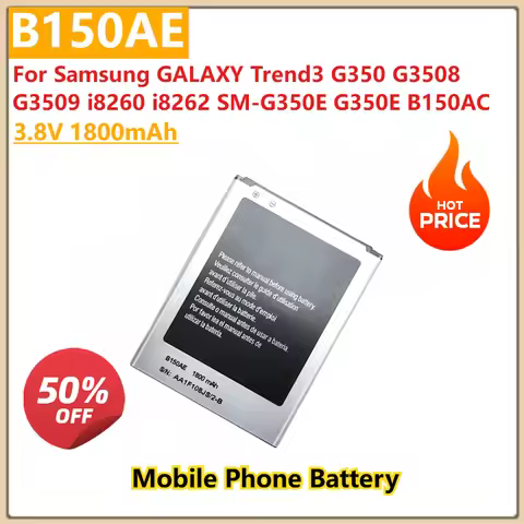 B150AE High Quality 3.8V 1800mAh Phone Battery For Samsung GALAXY Trend3 i8260 i8262 G350 G3508 G350