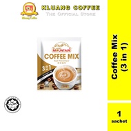 Kluang Mountain Cap Televisyen Coffee Mix 3 in 1 (1 sachet x 20gm) Instant Coffee