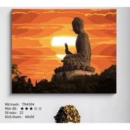 Coloring by numbers Buddha TN4504 - Size 40*50, stretched frame 2.5cm