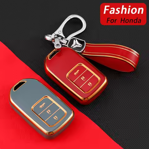 TPU Remote Key Case Cover For Honda 2017 2018 2019 CRV Pilot Accord Civic Jazz Jade Fit HR-V Freed K