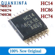 10PCS SN74HC14PWR SN74HC74PWR SN74HC86PWR 74HC8674HC74 HC74 HC86 74HC14 logic chip HC14 TSSOP-14 New