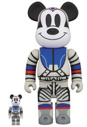 【一木家玩具】現貨 BBC Mickey 太空米奇 90週年 會場限定 BE@RBRICK 400%+100%