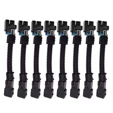 8PCS LQ4 LQ9 4.8L 5.3L 6.0L Wire Harness To LS1 LS6 LT1 EV1 Injector Adapters For GMC