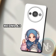 CC32 Flexible rubber softcase for REDMI A3/ hijab Motif/case REDMI A3/case REDMI A3/silicon REDMI A3