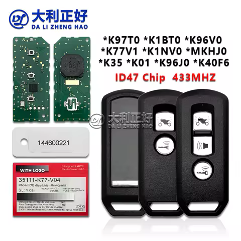 DL Motorcycle key remote For Honda K01 K77 K96 K97 K35V3 SH125 150 300 PCX150 X-ADV Forza 300 Motorc