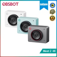 OBSBOT Meet 2 4K Webcam with Auto Framing Auto Focus and Omnidirectional Microphones