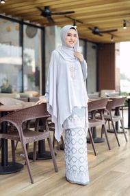 KURUNG QUEEN  IN GREY BY MOFF COLLECTION I KURUNG SONGKET I KURUNG MODEN