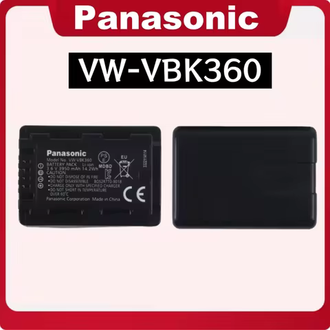 Original Panasonic VW-VBK360 Camcorder Battery Fit HDC-SD60 SD80 HS60 HS80 TM55 TM80 HD Digital Vide