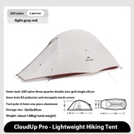 เต็นท์ Naturehike Cloud Up Series รุ่น Pro อัพเกรดสำหรับ 1-2 คน เต็นท์ไนลอน 20D กันน้ำ กันลม น้ำหนัก