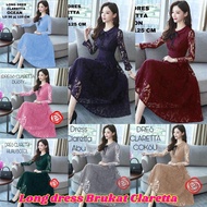 Claretta Brocade Long Dress | AMELIA AMELIA | Maxi Tile Maurin | Meiwa | JUMBO AMELIA