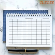 CLEOES Spiral Bound Notebook, Sturdy Cover Universal Line Pages Financial Record Book, Detailed Reco