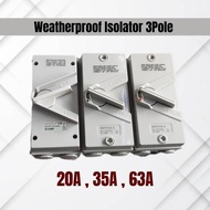 Weatherproof Isolator Switch 20A 35A 63A ( IP56) (Weatherproof Surface Switch)