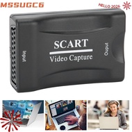 MSSUGYL USB2.0 SCART Capture Card, with 3.5 Editing Software Professional Game Video Capture Card, S