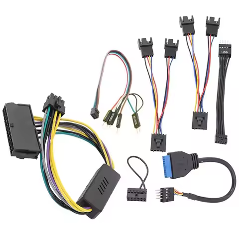 For DELL Optiplex 7020 SFF Motherboard ATX Adapter Cable Front Audio Shielded USB Switch Cable