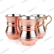 SHIPPINGbebas - | TURKISH COPPER GLASS | Coffee coffee | Tea Tea Tea | AYRAN (TURKISH YOGURT) HANDMA