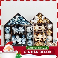 Christmas decorative pearl box 45/73 details in assorted colors. High-end pearls, many sparkling pat