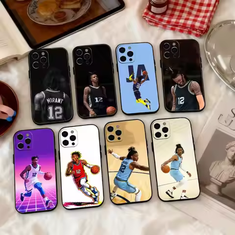 Basketball J-Ja M-Morant 12 Phone Case Silicone Soft For IPhone 17 16 15 14 13 12 11 X XR Plus Pro M