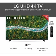 NEW 2021) LG 50" UP77 Series Premium 4K HDR SMART UHD TV 50UP7750 | 50UP7750PTB | Better than 50UP75