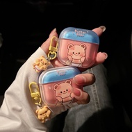 Butter Bear Earphone Case i12 i11 i13 Cartoon Embossed Clear 1 2 3 Bluetooth gen gen1 gen2 Wireless 