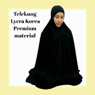 TELEKUNG LYCRA KOREA PREMIUM MATERIAL SEJUK DAN SELESA MUKENA SOLAT TELEKUNG PILIHAN