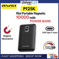 Awei P125K 10000mAh 15W Wireless and 22.5W Wired Super Fast Charging Magnetic Powerbank