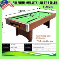 Indoor 7.5-Foot Large Pool Table Antique Pool Table Black Eight Table Pool Table