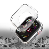 Transparent Cover for Apple Watch Series 5 4 3 2 1 38MM 42MM 44MM 40MM 360 Soft Clear TPU Case