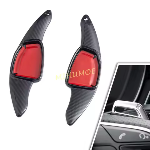 For 2020+ Audi RS3 RS4 RS5 RS6 RS7 RS e-tron GT Real Carbon Fiber Steering Wheel Paddle Shifter Exte