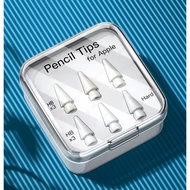 Toolip AIEACH Apple Pencil Tip Replacement Hard HB Nib 1st 2nd 6 PCS - HB6
