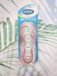 แผ่นรอง รองเท้า แผ่นเสริมส้นเท้า ส่วนโค้ง และอุ้งเท้า Tri-Comfort Insoles for Ball of Foot, Arch and Heel 1 Pair (Dr.Scholl's®)