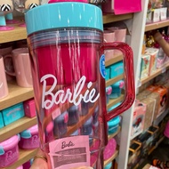 MINISO Barbie Plastic Tumbler with Straw 1250ml