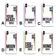 [ CS132 ] TICKET Hard Phone Case for Oppo F1s F5 F7 F9 F11 F11 Pro A15 A53 A15S