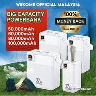 WEKOME Powerbank Fast Charging With Large Capacity 100000mAh / 80000mAh / 60000mAh / 50000mAh Campin
