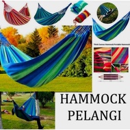 Qori Store - Cloth Hammock / Hanging Swing Hammock / Rainbow Hammock / Hanging Bed / Outdoor Campaig