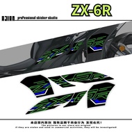 ZX-6R Motorcycle Fuel Tank Anti-Scratch Sticker, 636 Side Panel Shell Color-Changing Print Sticker