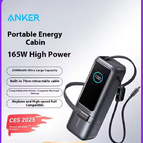 Anker Energy Cabin 165W High-Power Large Capacity Power Bank 20000+mAh Fast Charging Mobile Power Ba