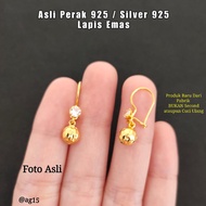 Sterling Silver Earrings Genuine 925 Women's Beautiful Luxury Genuine Anti-Rust S925 ag15