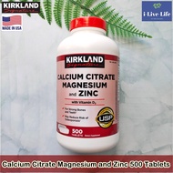 Calcium Citrate Magnesium &amp; Zinc with Vitamin D3 500 Tablets - Kirkland Signature แคลเซียม แมกนีเซียม ซิงค์ วิตามินดี 3